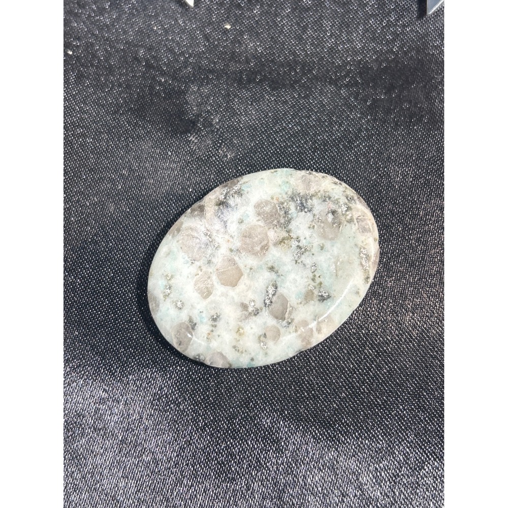 Kiwi Jasper Azurite Oval Polished Worry Stone 1.9in #53 - Picture 4 of 4